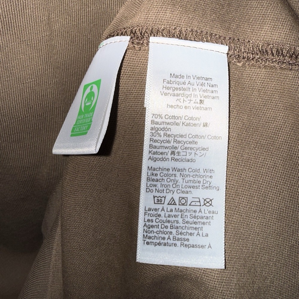 NWT J.Crew Brown Pocket Tee Vintage Jersey Relaxed Fit Mens Medium Cotton S/S - Picture 4 of 6